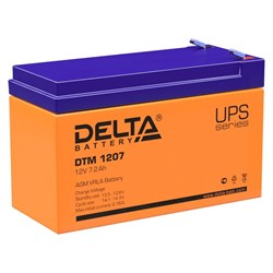 Аккумулятор Delta DTM 1207 (12В, 7Ач) AGM - фото 5015